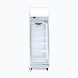 Upright Display Fridge - 444L - 1 Door - Flat Glass - Lightbox