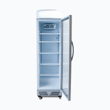 Upright Display Fridge - 372L - 1 Door - Flat Glass - Lightbox