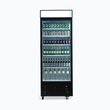 Upright Display Fridge - 659L - 1 Door - Flat Glass - Lightbox