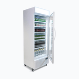 Upright Display Fridge - 659L - 1 Door - Flat Glass - Lighbox