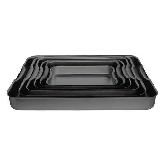 Vogue Baking Dish Hard Anodised - 370x265x70mm 14 1/2x10 1/2x2 3/4"