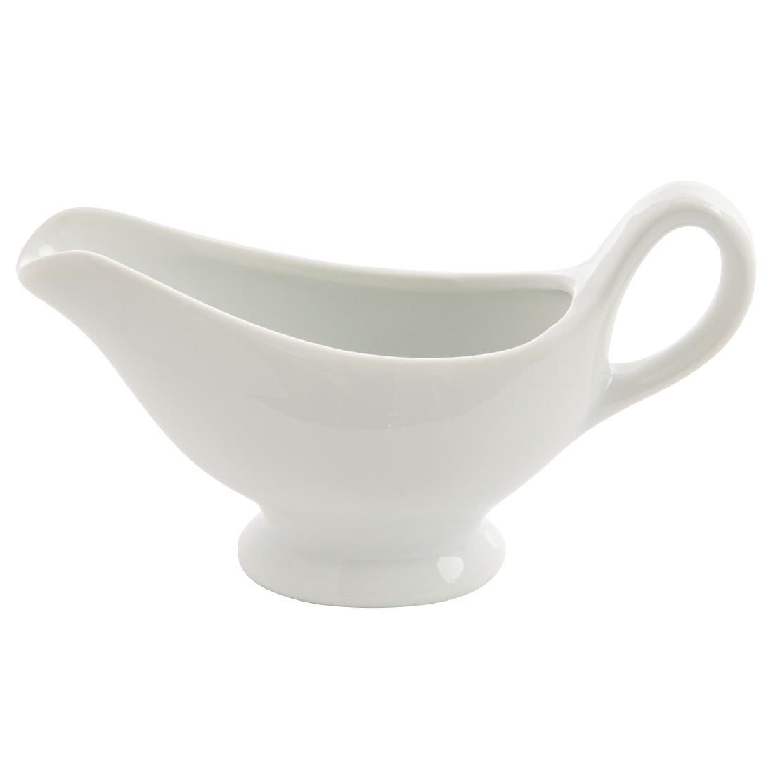 Olympia Whiteware Gravy Boat - 215ml 7.5oz (Box 6)