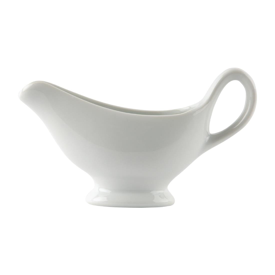 Olympia Whiteware Gravy Boat - 215ml 7.5oz (Box 6)