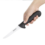 Hygiplas Boning Knife Stiff Blade Black - 5"