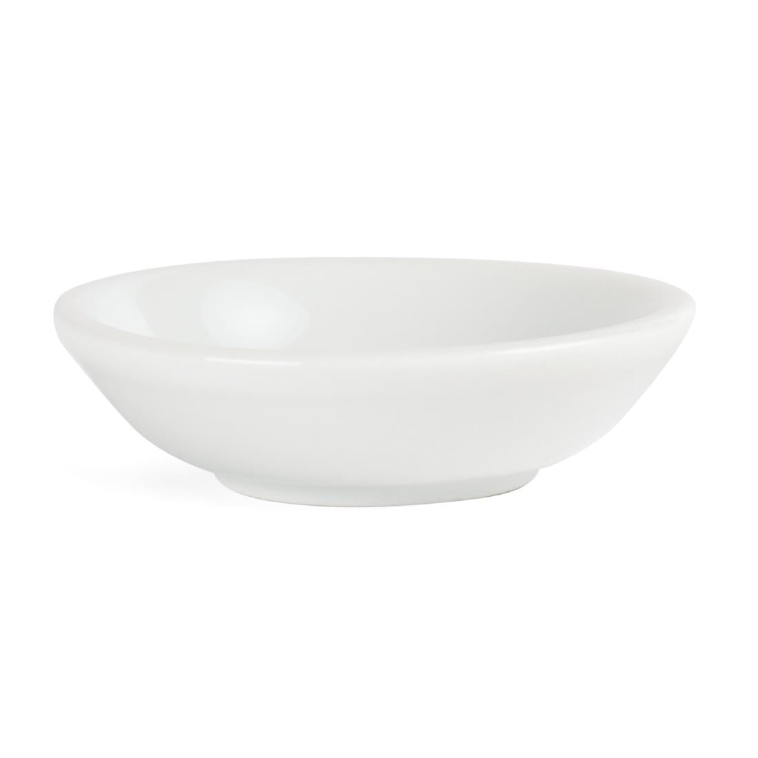 Olympia Whiteware Soy Dish - 7cm 2 3/4" (Box 12)