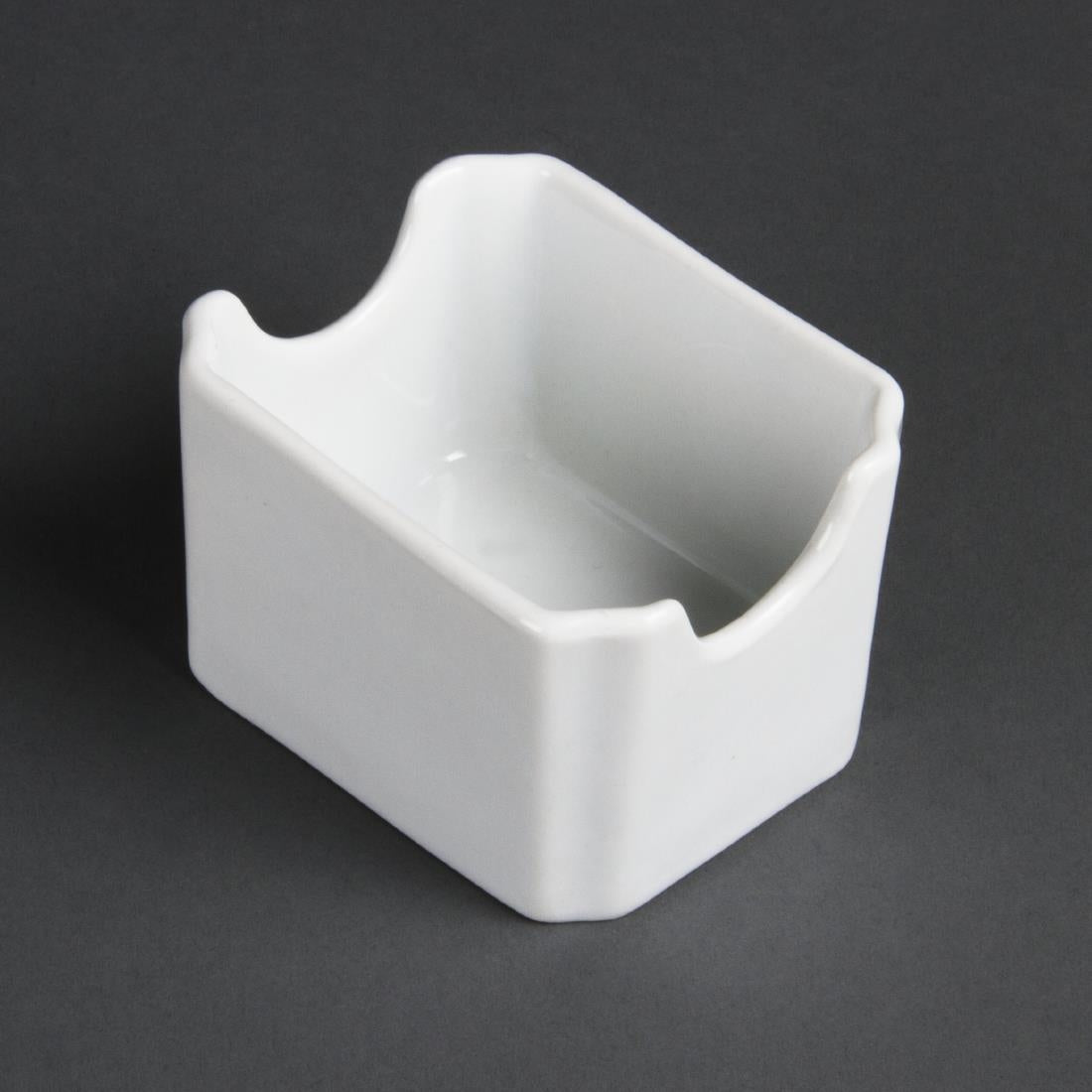 Olympia Whiteware Sugar Packet/Sachet Holder - 7x9cm 2 3/4x3 1/2" (Box 6)