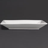 Olympia Whiteware Square Plate Wide Rim - 25cm 10" (Box 6)