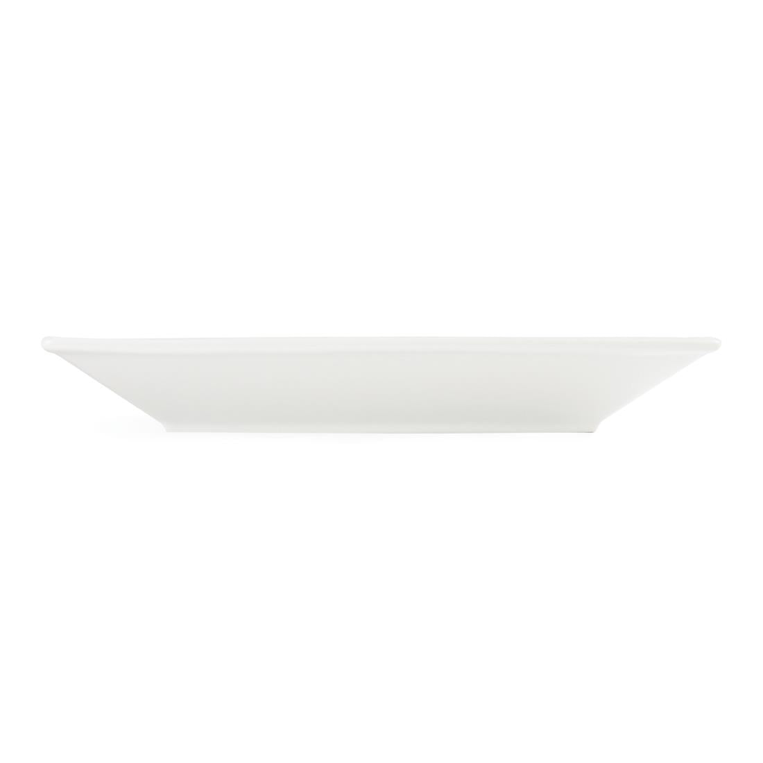 Olympia Whiteware Square Plate Wide Rim - 25cm 10" (Box 6)