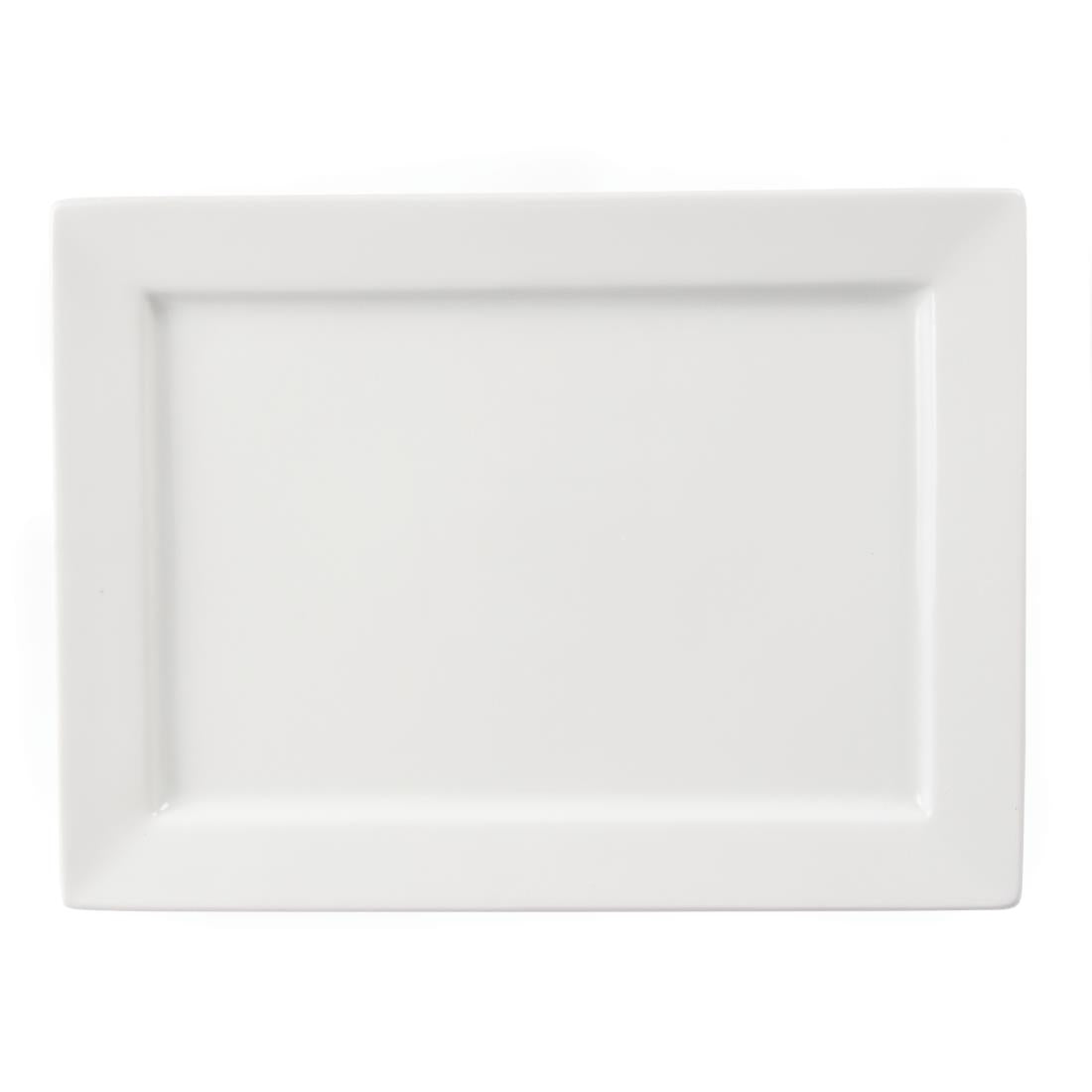 Olympia Wide Rim Rectangular Platter 400x295mm 15 3/4 x 11 1/2" (Single)