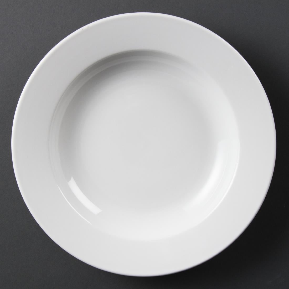 Olympia Whiteware Deep Plate - 27cm 10.75" (Box 6)