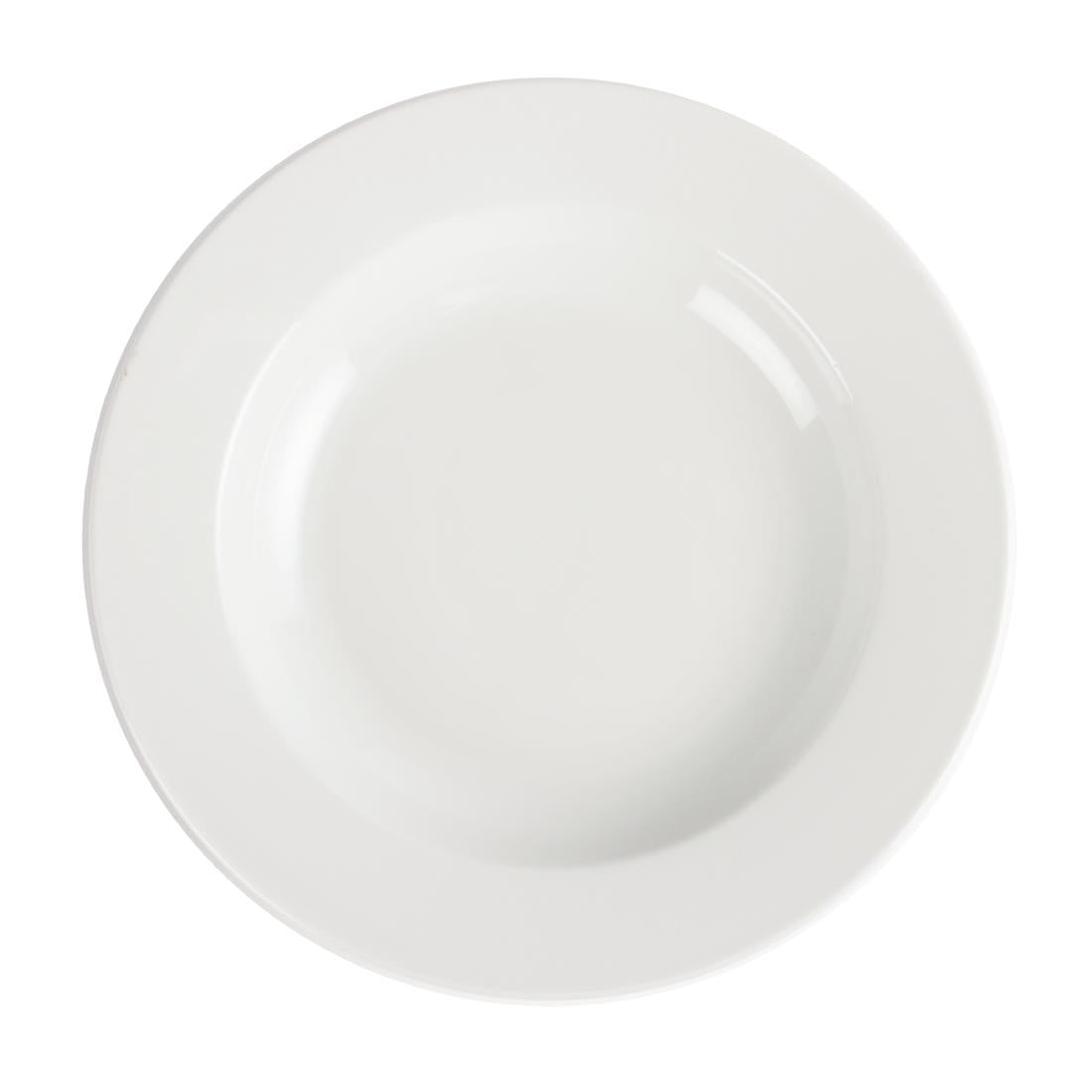 Olympia Whiteware Deep Plate - 27cm 10.75" (Box 6)