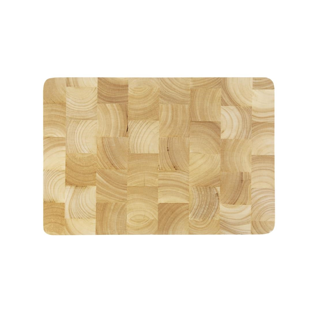 Vogue Rectangular Wooden Chopping Board Medium - 455x305x45mm 18x12x1 3/4"