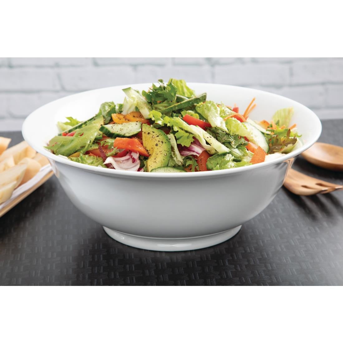 Olympia Whiteware Serving Platters Large Salad Bowl - 330mm 13" (Single)