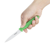 Hygiplas Paring Knife Green - 3"