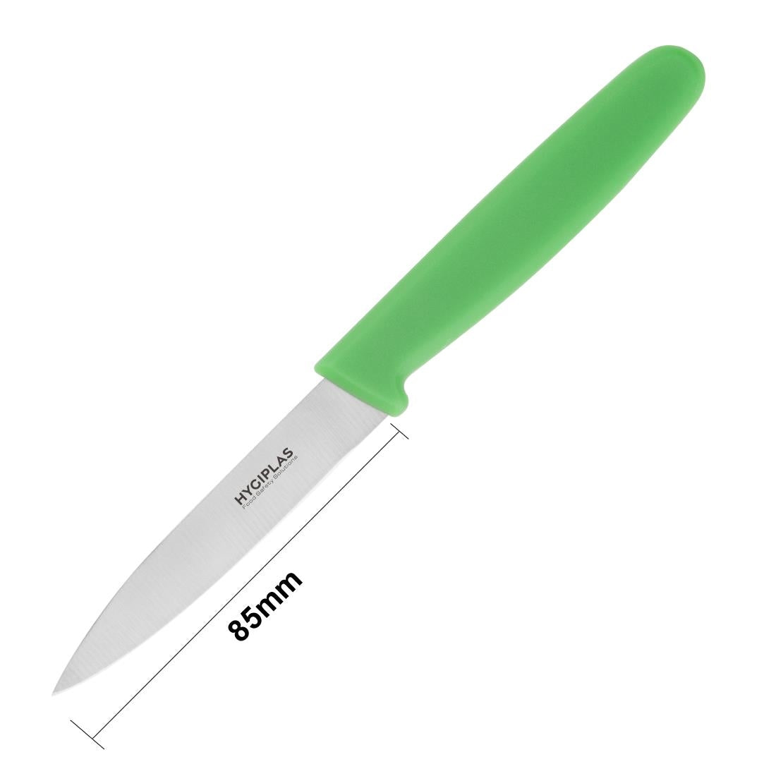 Hygiplas Paring Knife Green - 3"