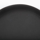 EDLP - Olympia Kristallon Round Tray Black Plastic Anti-Slip - 280mm 11"