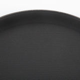 EDLP - Olympia Kristallon Round Tray Black Anti-Slip Plastic - 356mm 14"