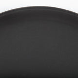 EDLP Olympia Kristallon Round Tray Black Anti-Slip Plastic - 406mm 16"