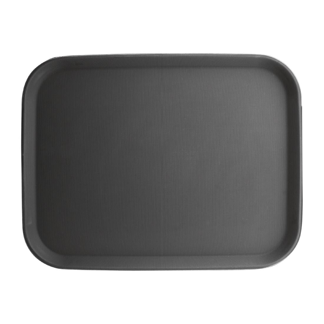 EDLP Olympia Kristallon Rectangular Tray Black Anti-Slip Plastic 356x458mm14x18"