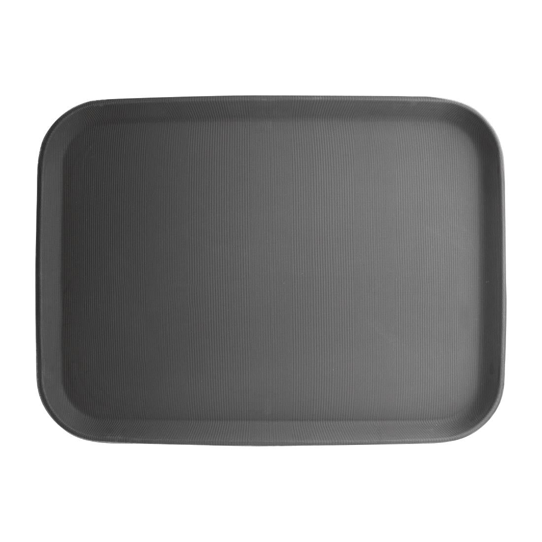 EDLP Olympia Kristallon Rectangular Tray Black Anti-Slip Plastic 380x510mm15x20"