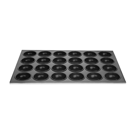 Vogue Non Stick Aluminium Muffin Tray 24 Hole - 360x525x35mm 14x20 1/2x1 1/4"