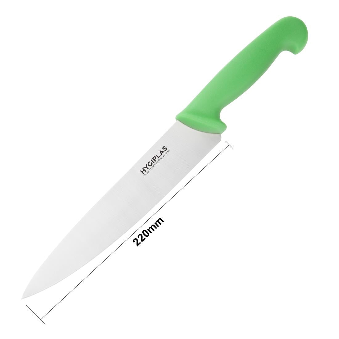 Hygiplas Cooks Knife Green - 8.5"