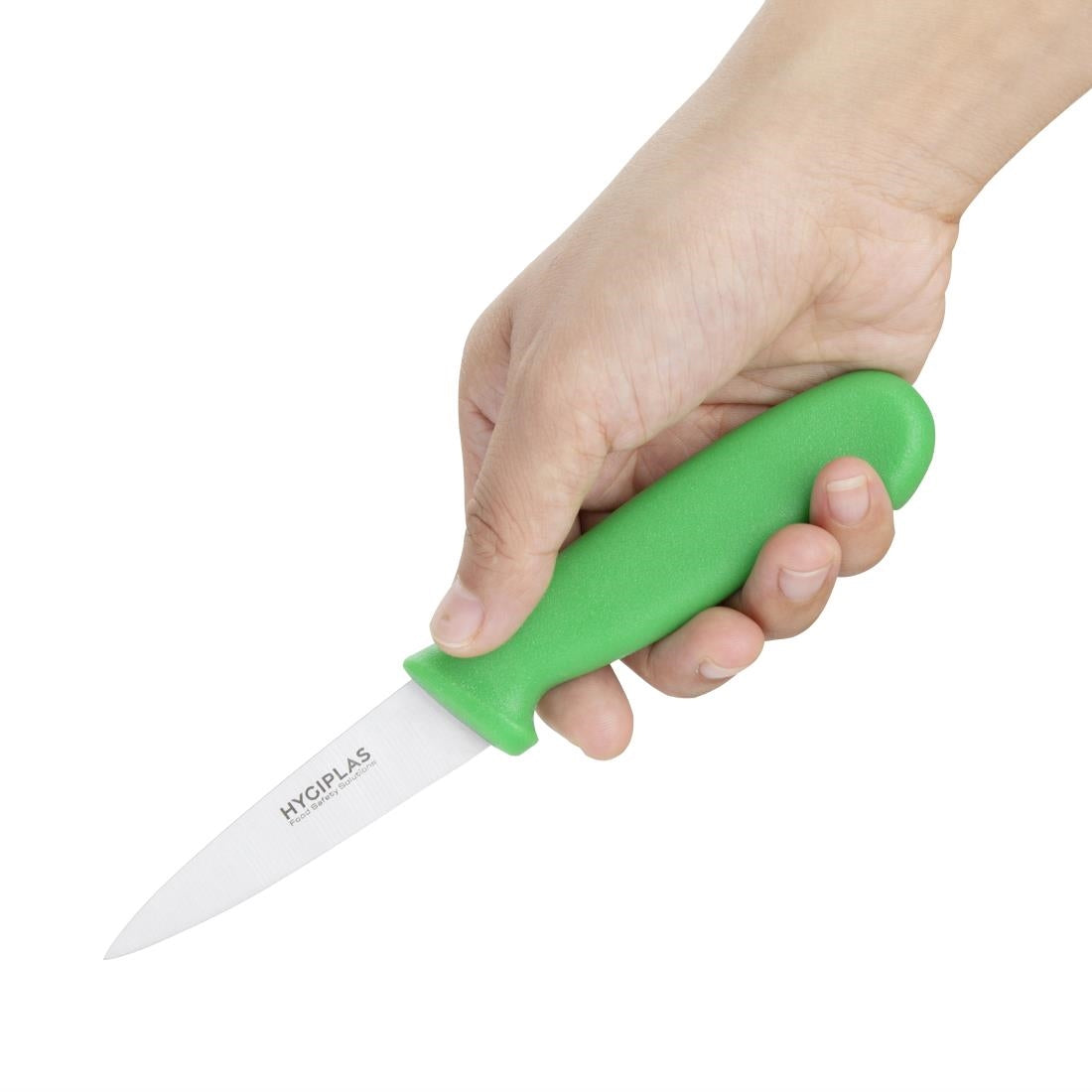 Hygiplas Paring Knife Green - 3 1/2"