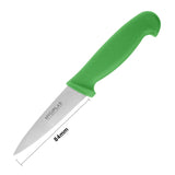 Hygiplas Paring Knife Green - 3 1/2"