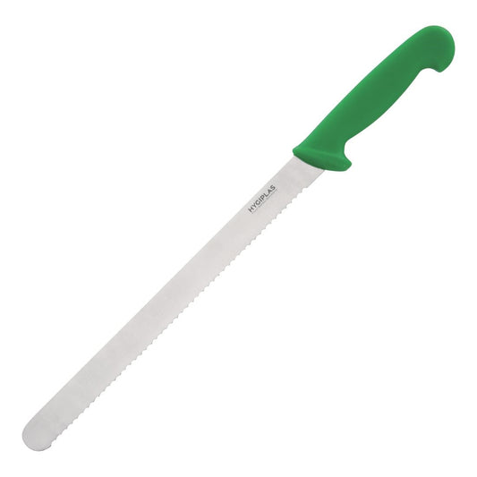 Hygiplas Slicer Serrated Green - 12"