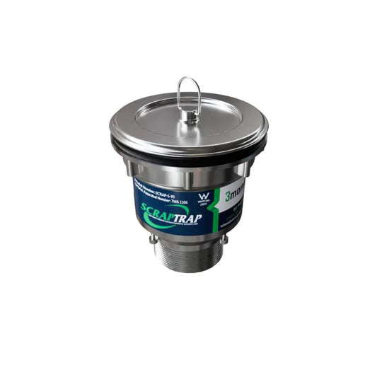 Cast Stainless Sink Waste Arrestor (90mm) SCRAP-S-90-316