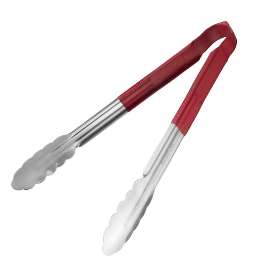 EDLP - Hygiplas Colour Coded Serving Tong Red - 300mm