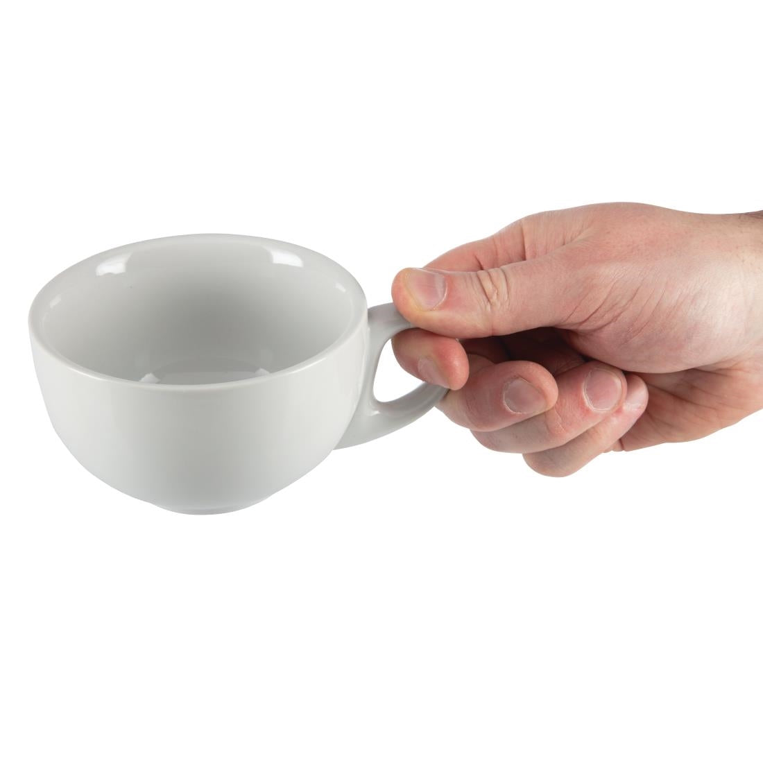 Olympia Whiteware Cappuccino Cup - 10oz (Box 12)