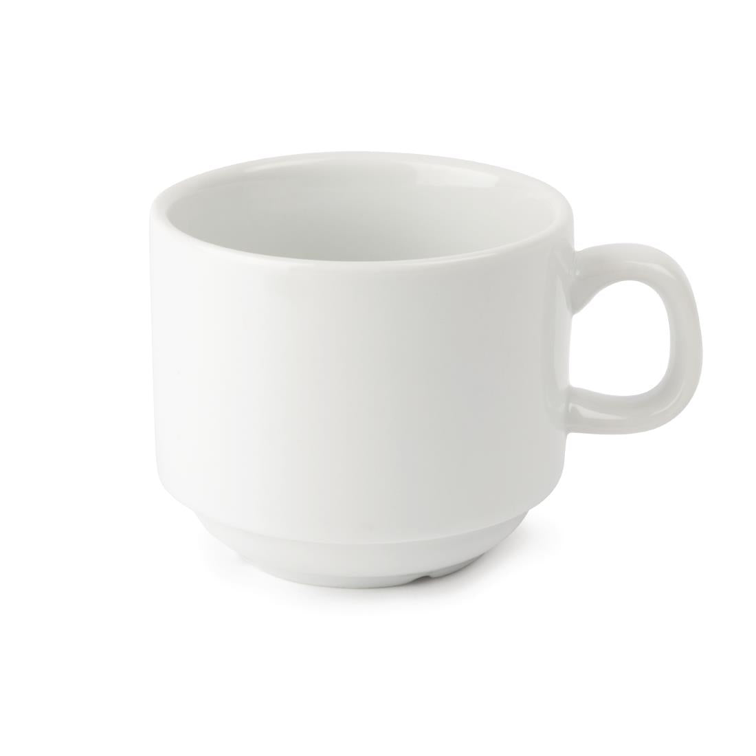 Olympia Whiteware Teacup Stackable - 7oz (Box 12)