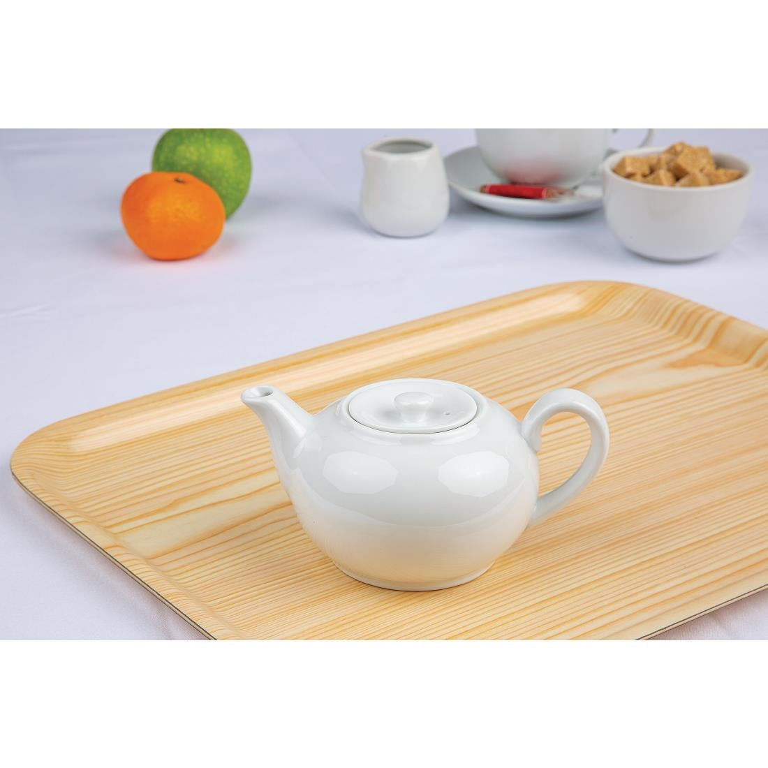 Olympia Whiteware Teapot - 2cup 15oz (Box 4)