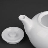 Olympia Whiteware Teapot - 2cup 15oz (Box 4)