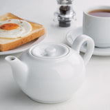 Olympia Whiteware Teapot - 2cup 15oz (Box 4)