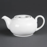 Olympia Whiteware Teapot - 2cup 15oz (Box 4)