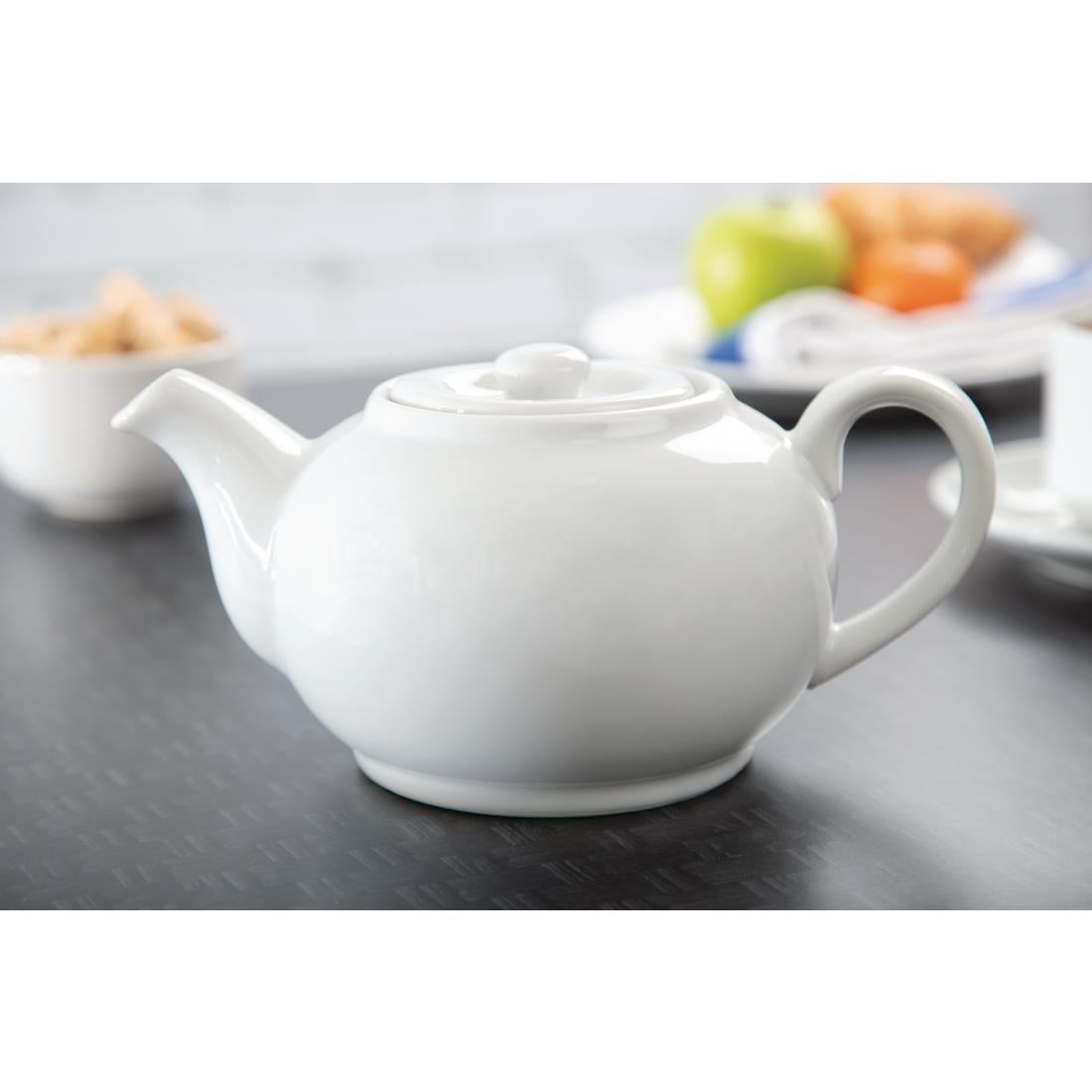 Olympia Whiteware Teapot - 4cup 30oz (Box 4)