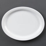 Olympia Whiteware Oval Plate /Platter - 25cm 10" (Box 6)