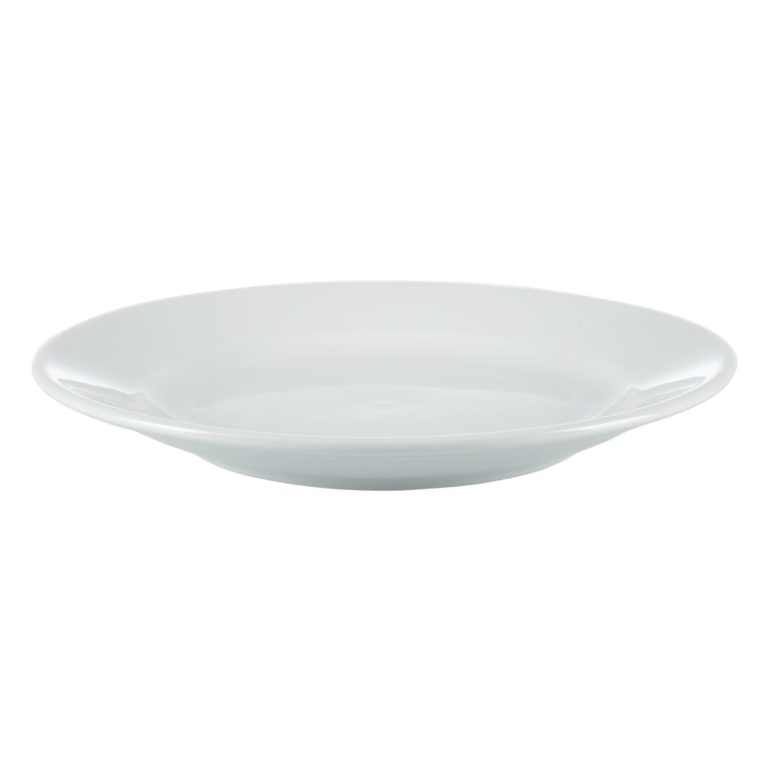 Olympia Whiteware Wide Rimmed Plate - 16.5cm 6.5" (Box 12)