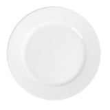 Olympia Whiteware Wide Rimmed Plate - 20cm 8" (Box 12)