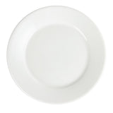 Olympia Whiteware Wide Rimmed Plate - 23cm 9" (Box 12)