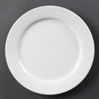 Olympia Whiteware Wide Rimmed Plate - 28cm 11" (Box 6)