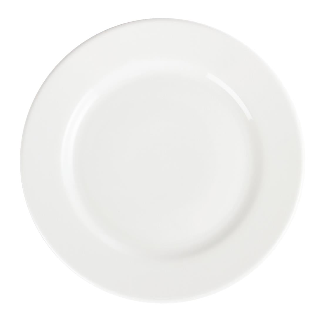 Olympia Whiteware Wide Rimmed Plate - 31cm 12" (Box 6)