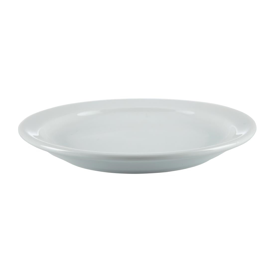 Olympia Whiteware Narrow Rimmed Plate - 15cm 6" (Box 12)