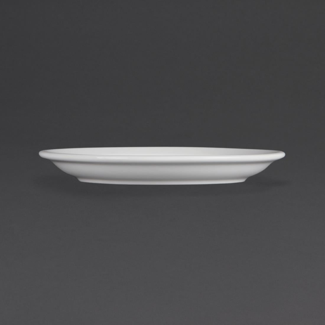 Olympia Whiteware Narrow Rimmed Plate - 18cm 7" (Box 12)