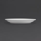 Olympia Whiteware Narrow Rimmed Plate - 18cm 7" (Box 12)