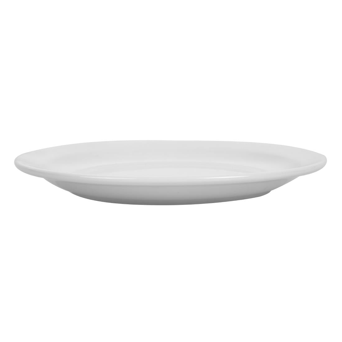 Olympia Whiteware Narrow Rimmed Plate - 20cm 8" (Box 12)