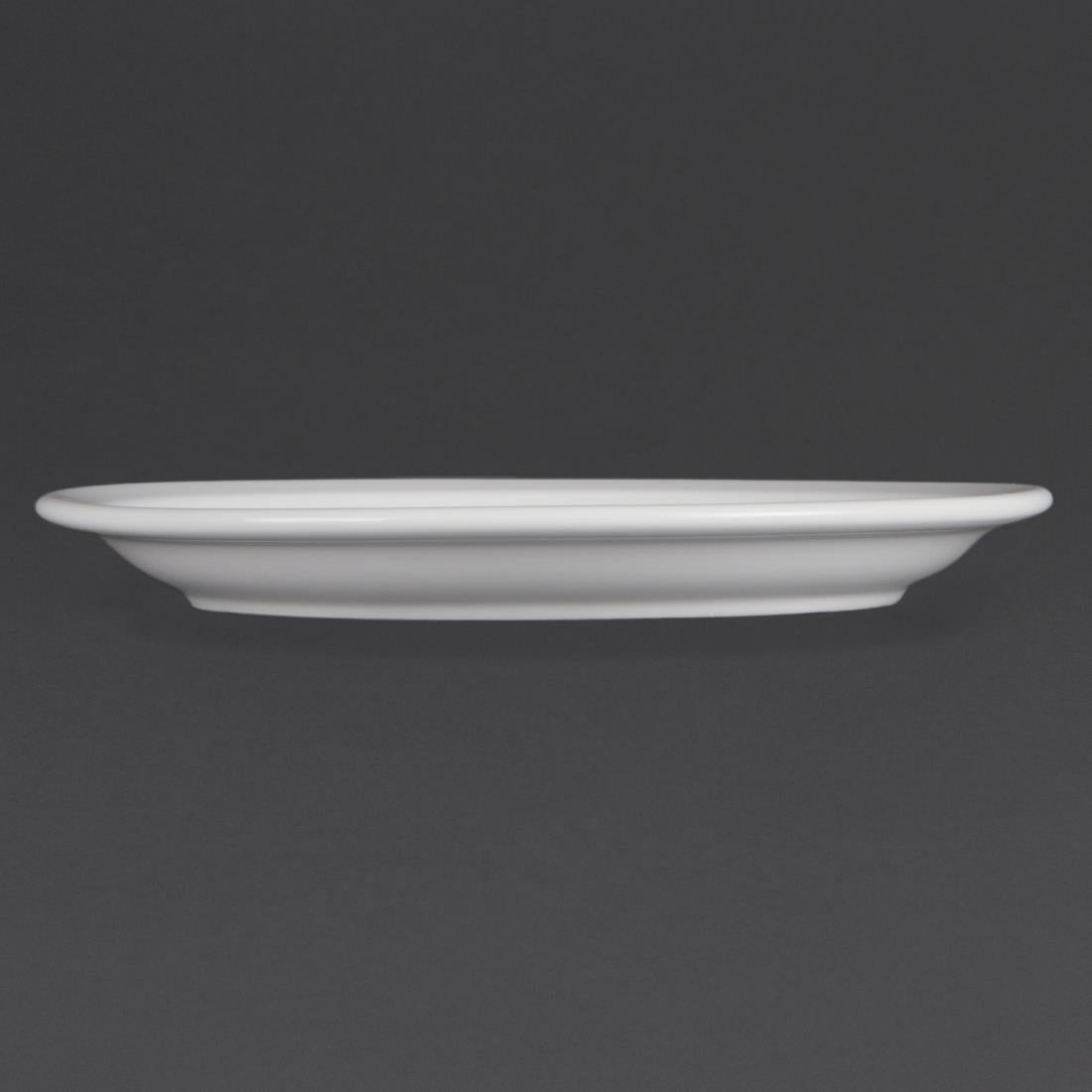 Olympia Whiteware Narrow Rimmed Plate - 23cm 9" (Box 12)