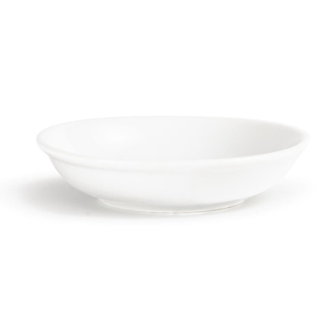 Olympia Whiteware Soy Dish - 10cm 4" (Box 12)